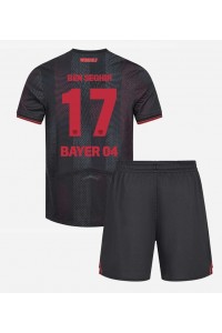 Bayer Leverkusen Eliesse Ben Seghir #17 Jalkapallovaatteet Lasten Kotipeliasu 2025-26 Lyhythihainen (+ Lyhyet housut)
